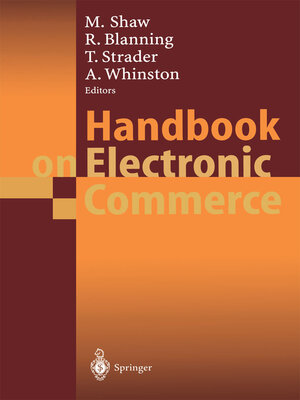 cover image of Handbook on Electronic Commerce